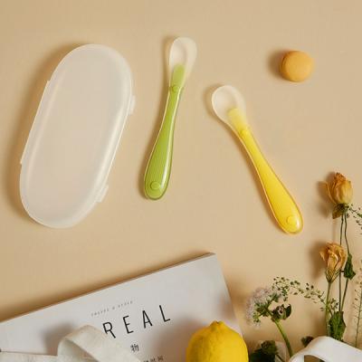 Baby silicone spoon