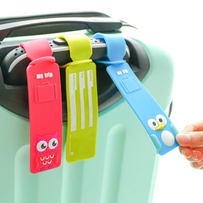 Silicone luggage tag