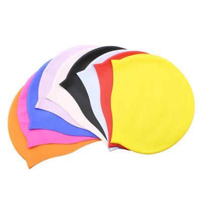 Silicone swimming cap