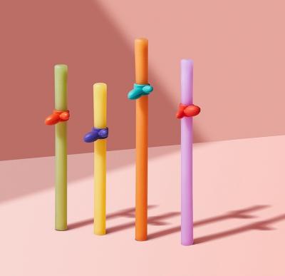 Silicone baby straw