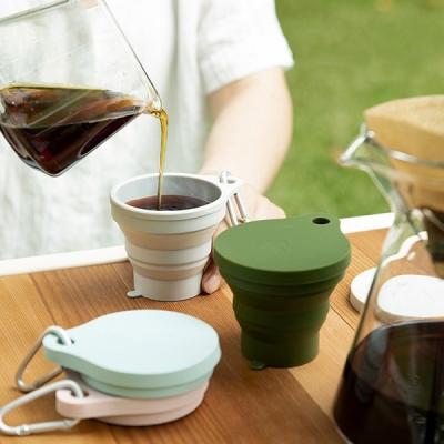 Silicone folding cup