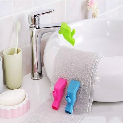 Silicone faucet extender