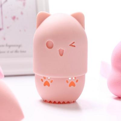 Silicone puff box