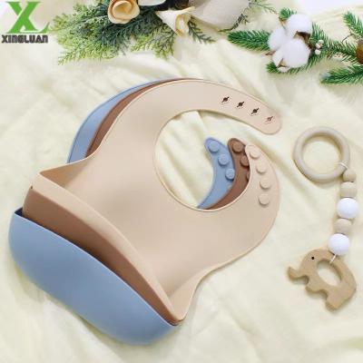Hot Selling Soft Silicone Safe for Baby and Easy to Clean Waterproof Baby Bibs