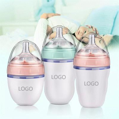 Food Grade Silicone Baby Drinking Feeding Milk Silicone Baby Bottle 3 buyers