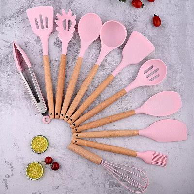 Wholesale Silicone Kitchenware Cooking Heat Resistant Utensils Set