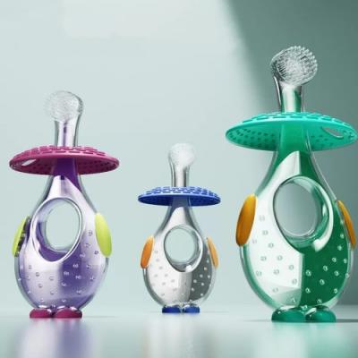 Silicone baby toothbrush