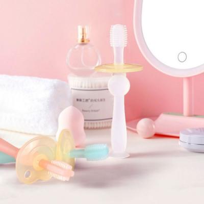 Silicone baby toothbrush