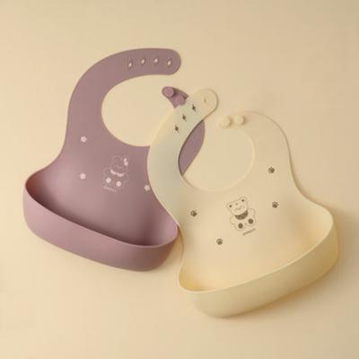 Silicone baby food bib