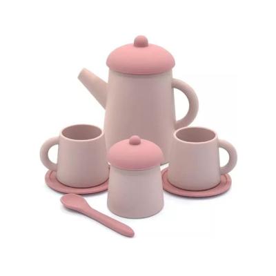 Silicone kids tea toy setbath playset baby and toddler sensory interactive toys