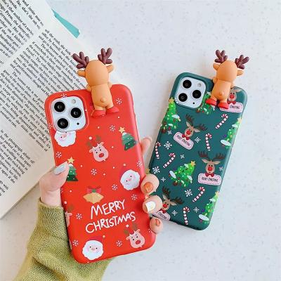 Wholsale Soft Smartphone Cover IMD Merry Christmas Phone Cases For iPhone