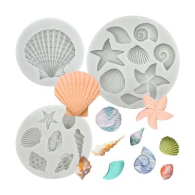 3 PCS Marine Theme Cake Fondant Silicone Mold