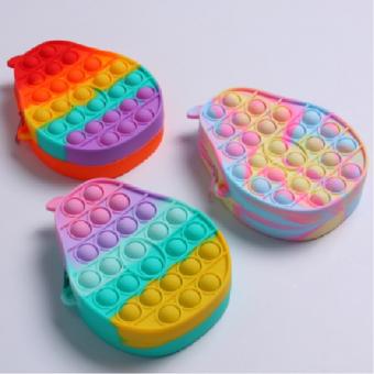Silicone decompression avocado purse also toys