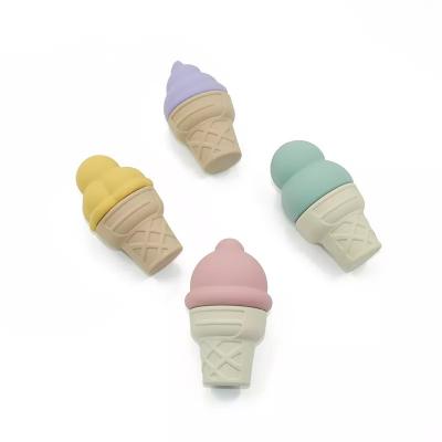 Wholesale Baby Educational Toy Silicone Nontoxic Ice Cream Shape Toy