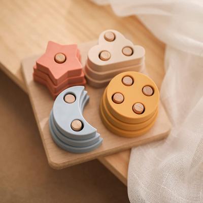 Silicone Stacking Sorting Toys for Baby and Toddlers Building Blocks Toys