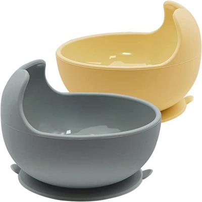 Silicone Suction Baby Bowl BPA-Free Non-Slip Design 2 Pack Gift Set