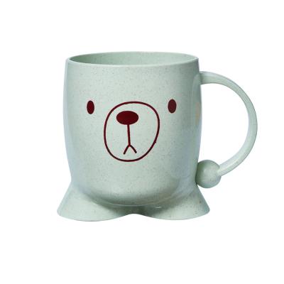 Food grade silicone baby cup cartoon lovely cup mug