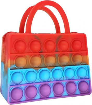 Bubble Fidget Handbag Silicone Coin Purse Mini Fidget Pop Bag