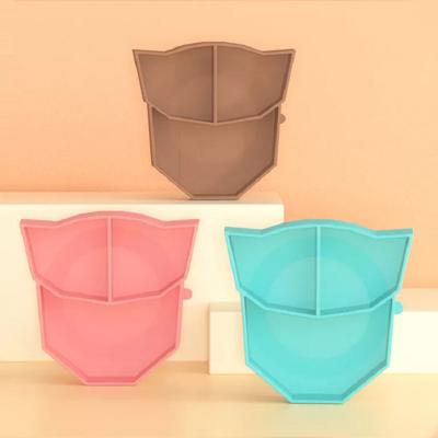 Baby Dinner Set Portable Silicone Divided Baby Feeding Plate