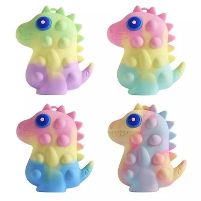 Pinch Pinch Music dinosaur shape Ball Educational Toy Silicone 3d Decompression Ball