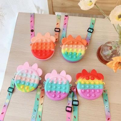 Handbags push silicone pop it mini bag bubble coin purse