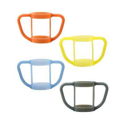 Silicone Hands Free Bottle Holder Soft Baby Feeding Bottle Handle