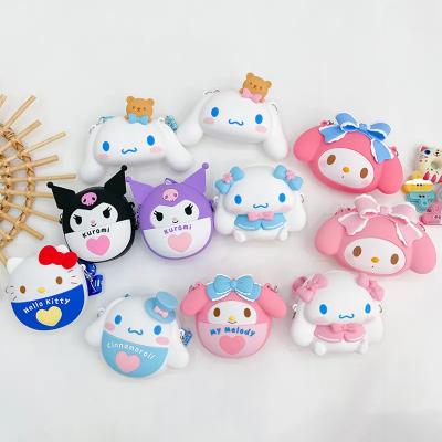 Mini Portable Silicone Shoulder Crossbody Messenger Keychain Bag Coin Purse