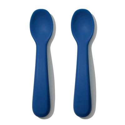 Factory Baby Spoon Self Feeding Wholesale SIlicone Baby Spoon