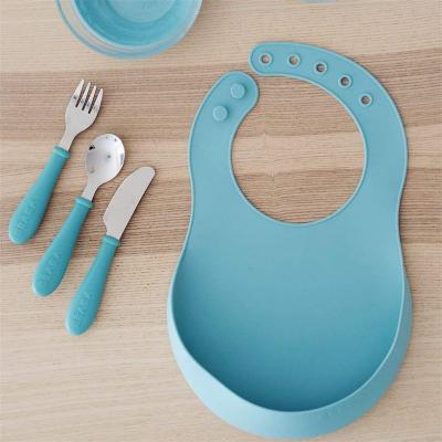 Wholesale Baby Silicone Feeding Set Bubs Custom Logo Baby Bibs